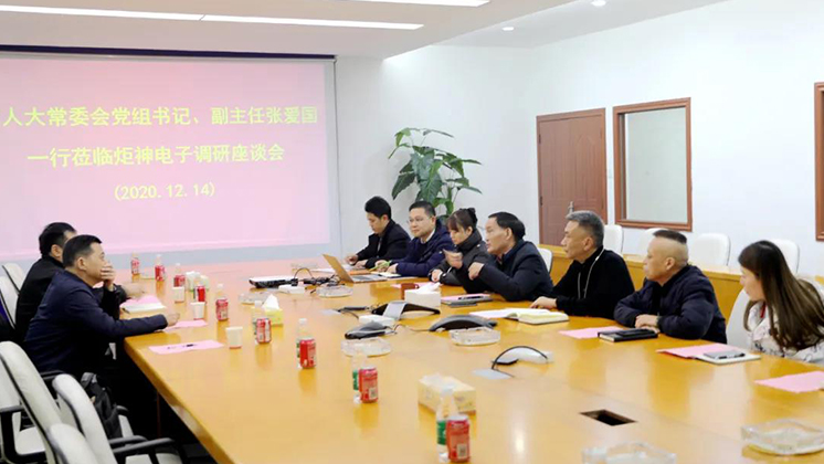 郴州市人大常委會(huì)黨組書記、副主任張愛(ài)國(guó)到炬神電子調(diào)研安全生產(chǎn)工作